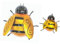 Fountasia Set of 2 Bumble Bee Garden Decorations