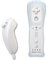 EMEBAY - 2 en 1 kit de Manette Nunchuck Controlleur et Built-in Motion Plus Remote pour Console Nintendo Wii et Wii U avec Housse en silicone - Blanc