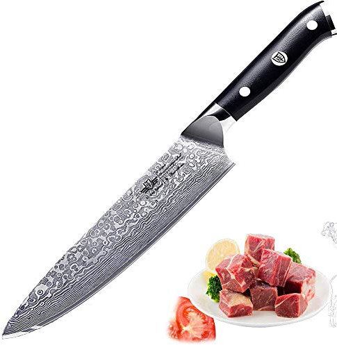 Kitchen Emperor Küchenmesser Damastmesser Professionelle Chefmesser 8 Zoll Sehr Scharfe Klinge 67 Lagen Damaskus Stahl Köche Messer zum Schneiden