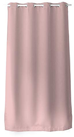 ED ENJOY HOME Dekorativer Vorhang mit silberfarbenen Ösen, 140 x 240 cm, Altrosa, 100% Polyester, satiniert, Kollektion Basic