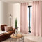 ED ENJOY HOME Tenda decorativa con occhielli argentati, 140 x 240 cm, rosa antica, 100% poliestere, satinata, collezione Basic
