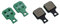 BBB Cycling Fahrrad Bremsbeläge, Discstop High Performance Electric Bike Disc Bremsbelag BBS-372E, Grün, 4 Stück, M, E-bike