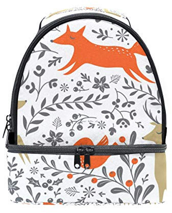 Lunch Box Animals Enjoy Fall - Borsa termica per il pranzo, per adulti