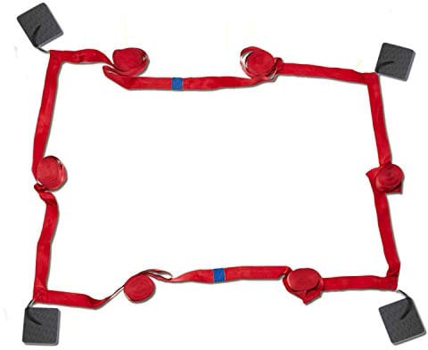 Linien für Beachvolleyball Spielfeldmarkierung Courtline 16mx8m Linien zum Strandvolleyball Breite 5cm Beachvolleyball Markierung Rot Rasen Sand