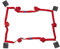 Linien für Beachvolleyball Spielfeldmarkierung Courtline 16mx8m Linien zum Strandvolleyball Breite 5cm Beachvolleyball Markierung Rot Rasen Sand