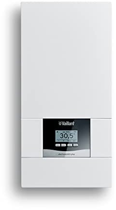 Vaillant elektronischer Durchlauferhitzer, VED plus 18/8, druckfest, 18kW, 400V, gradgenaue Auslauftemperatur, stufenlos einstellbar, Grafikdisplay, 0010023766, [Energieklasse A]
