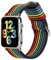 ESTUYOYA Correa Pride compatible con Apple Watch 49mm 46mm 45mm 44mm 42mm 41mm 40mm 38mm, Pulsera de Nylon Negro Orgullo Gay LGTBI para iWatch Series 10 9 8 7 6 5 4 3 2 1 SE Ultra 2