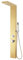 vidaXL Duschpaneel mit Regenduschkopf Duschsystem Regendusche Duschset Duscharmatur Badarmatur Dusche Badezimmer Edelstahl 201 Golden