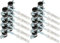 KOTARBAU® 10er Set Doppel Rohrschelle 3/8 mit Gummieinlage Vibrationsdämmend Rohrhalter Schraubrohrschelle Rohrbefestigung Rohrhalterung für Kanäle Rundleitungen Lüftungskanäle