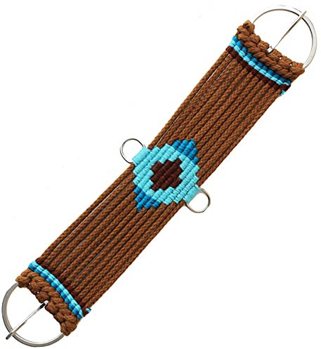 CHALLENGER Horse 9799-32 Western-Sattelzaumzeug, 17 Stränge, Baumwolle, Acryl, Aztekenmuster, Braun