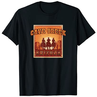 Cave Creek Arizona Old West Desert Sunset Cowboys Souvenir T-Shirt
