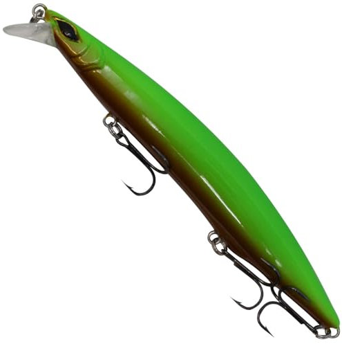 FTM Seika Nightveit Wobbler 140mm 14cm 27g Green Tomato 8900206 Zanderwobbler Wobbler zum Zanderangeln
