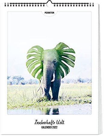 PICKMOTION Zauberhafte Welt Kalender | Wandkalender 2022 mit ausgewählten Instagram-Fotografien | Kreative Dekoration, Planer, Geschenk, Wanddeko, mit Kalenderwochen und Feiertagen (DE/AT), KM-0101-DE