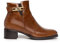 NEROGIARDINI Stivaletto in Pelle con Catena Marrone Cuoio