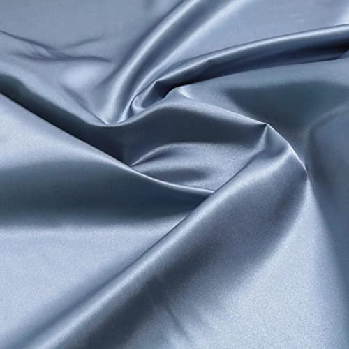 TOLKO 1m Glanz Satin Stoff Meterware | Modestoff Dekostoff Gardinenstoff | 150cm breit | Vorhangstoff Hochzeitsstoff Kostümstoff Satinstoffe zum Nähen Dekorieren Basteln Patchwork Nähstoffe Stoffe
