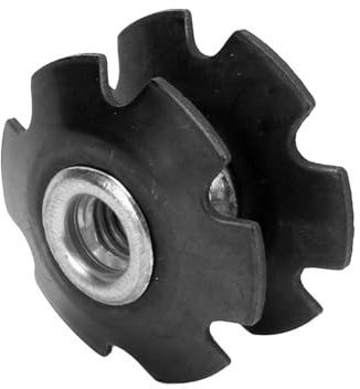 Fahrrad Gabel Sternmutter 25,4mm/1in Stahl Fahrrad Headset Radfahren Steuersatz Sternmuttern Stern Mountainbike Mutter MTB Rennrad Headset Universal Vorderradgabel Zubehör Für 1-1/8in 28,6mm Gabel