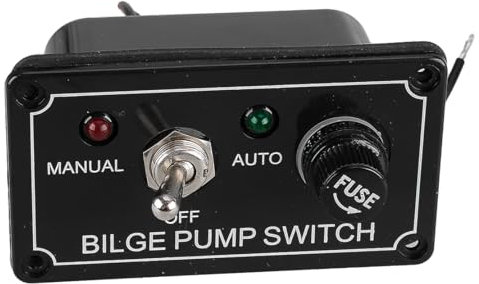 3 voies Interrupteur à bascule pour pompe de cale 12V pour camping-car