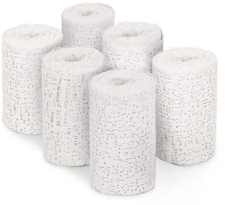 6 Rollen Babybauch Gipsbinden (10cm x 270cm) Gips Abdruck Binden Schwanger Geschenk Gipsverband Gipsabdruck Gipsbinden zum Basteln Baby Bauch Modellbau Kunst