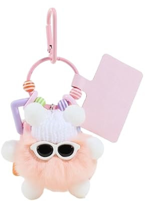 Frotox Kaninchenhaar Schlüsselanhänger Taschenanhänger Puppen Taschenanhänger Einzigartige Kohle Schlüsselanhänger Taschenbehang Kleine Schlüsselanhänger
