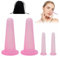 4 Stück Facial Cupping Schröpfgläser Silikon Schröpfen Gesicht Silikon Massage Schröpfen Cups Schröpfer für Gesicht Schröpfen Set für Gesicht Schröpfen Massage mit Aufbewahrungstasche (Rosa)