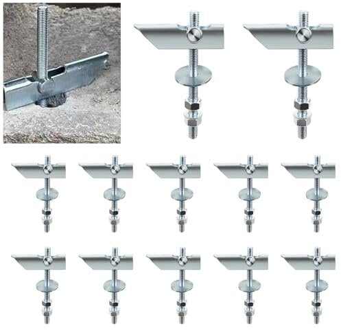 Fomiata 12 tacos basculantes M6 x 100 mm, para montaje en techos o paredes (M6)