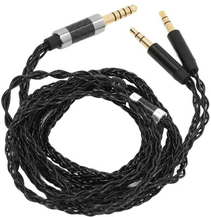 Annadue Ersatz Audio Upgrade Kabel für AH-D600 AH-D7200 AH-D7100 AH-D9200 AH-D5200 für Meze 99 Classics für Focal Elear Kopfhörer, 4,4 Mm Symmetrisches Kopfhörerkabel