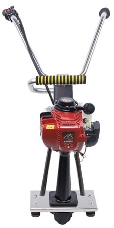 Rüttelplatte,4 Takt Benzin Zement Vibrationsmaschine Beton Vibrator Surface Finishing 900w Beton Vibrator 35,8cc,Für Häusern, Tunneln und Brücken