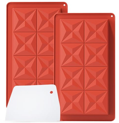 Moule Tablette Chocolat, Moule Silicone Chocolat, pour Barres énergétiques (2, YH1167)