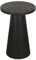byLIVING Beistelltisch Cone/Massivholz Akazie schwarz lackiert/rund/Wohnzimmertisch/Nachttisch/Echtholz/D 35, H 60 cm
