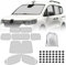 Parasol para Parabrisas Compatible con Renault Kangoo III XFK 2020-2025, 10 Piezas Juego de Protector de Parabrisas, Juego de Ventana de Persiana Térmica Interior, 100% Oclusión