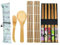 10Pcs Sushi Making Kit, Bamboo Sushi Rolling Mat, Includes 2 Rolling Mats, 5 Pairs Chopsticks, Paddle, Spreader, Sushi Maker Kit, Suitable Beginner and Experienced