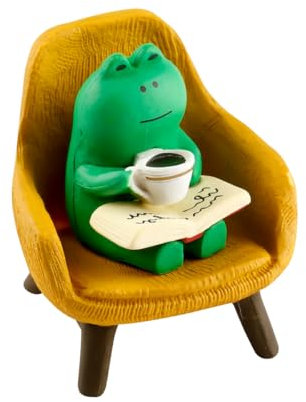 Bojueshaw 2PCS Mini Frog Ornament–DIY Desk Ornament for Display,Ideal for Office or Home Decor,Fun Decorative Piece for Bookshelf,Desk,or Car