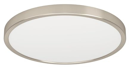 EGLO connect.z Smart-Home LED Bad Deckenlampe Fueva 6-Z, Ø 38, 9 cm, ZigBee | App und Sprachsteuerung Alexa, Lichtfarbe (warmweiß-kaltweiß), dimmbar, Deckenleuchte Badezimmer silber, IP44