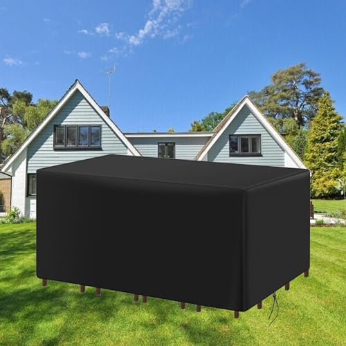 AUWUUA Gartenmöbel Abdeckung Wasserdicht 65x65x40cm/LxWxH Schutzhülle, Anti-UV Schwerlast 420D Oxford Abdeckplane für Outdoor Gartentische Stühle Sofas Terrassenmöbel Loungemöbel, Rechteckig