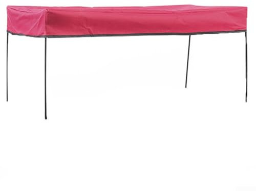 Flexibles Vordach für Gartenwagen, abnehmbarer Schatten für jedes Wetter (tiefrot)