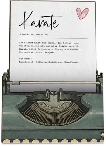 Generisch Holz-Papier Karte XIX (Definition Karate)