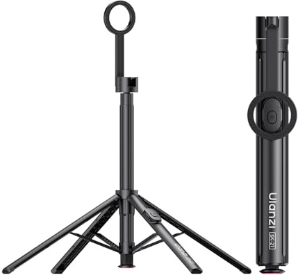 ULANZI SK-21 [2026 Aktualisierte] 180cm Pop-up Magnetisches Handy-Stativ Automatisches Öffnen/Schließen Ständer Vierbeinig, Selfie Stick Bluetooth, Tripod Kompatibel mit iPhone 17 - 12 Magsafe Samsung