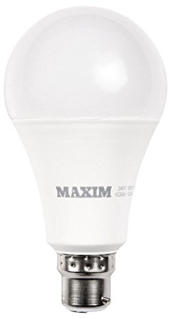 Maxim LED GLS Bayonet Cap (Cool White) - 10watt (60watt) (Pack 10) 60MLGBCCW5X10 | Saves energy while delivering a 60W equivalent glow, ideal for commercial areas needing long-lasting, bright illumination.