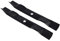 Lot de 2 lames de mulching de 46 cm pour Husqvarna LT100, LT112, LT120, LT125, LT135, LTH125, McCulloch MC1236, Partner P1192