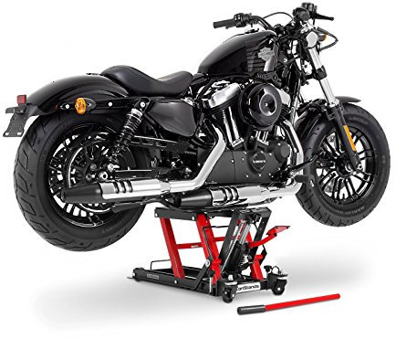 Motorrad Hebebühne ConStands Midlift L schwarz-rot für Suzuki GSX 750/1200/1400, Inazuma GW 250, Intruder C 800/1500, Intruder C 1800 R/RT