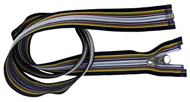 TOMASELLI MERCERIA Cerniera Multicolor Chiusura Zip Spirale Catena 6 Giubbino Divisibile Apribile 1 Cursore Cm 80