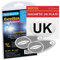 GADLANE Eurolites Deflectors Headlamp Beam Adaptors Converters Magnetic UK Plate for Driving in Europe - UK Identifier Required for Cars/Vehicles Travelling to Europe