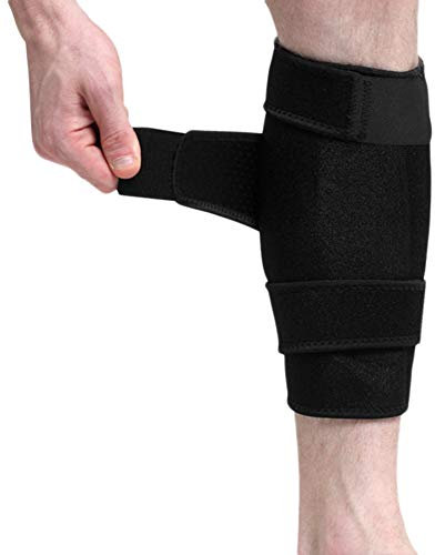 Atmungsaktiv Beinschützer Schienbeinschoner mit Klettverschluss Schienbeinschutz gegen Beinschmerzen Compression Leg für Erwachsene Dekompression Beinschutz Unterstützung Beinschoner für Training