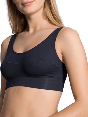 CALIDA Elastic Bustier Damen, mit breitem Softbund, natürlich atmungsaktive und weiche Single Jersey-Qualität