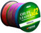 LPATTERN Angelschnur- 1000M 12-Fach PE Angeln Geflochtene Schnüre, 1000M-Bunt, 1.0#/0.16mm/15.0kg