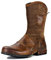 OSSTONE Chukka Stivali Cowboy Boots Maschio Mens Motociclo Botas in Pelle Vitello Western retrò Stile Uomo Stivali Piatto Caviglia Stivaletti Boots OS-5008-1-H1-Brown-11.5