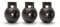 Realm Single Hole Round Cord Locks Black with Spring Loaded Push Button, Pack of 10
