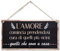 CARISPIBET L'amore cominzia | segni decorativi sull'amore segni di benvenuto decorazioni motivazionali decorazioni d'interni 15 x 30 cm