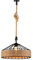 LEDSone Lustre Plafonnier Suspension corde chanvre,240V E27 Rétro Lampe Suspension Corde pour Restaurant Bar Cafe Lighting Utilisation (40cm),Chanvre+Noir (40cm Hemp)
