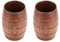 Beufee Tasse à bière en bois 2 pièces, chope à bière en forme de tonneau en bois petite tasse en bois tasse à boire en bois naturel tasses à thé en bois tasses à café en bois